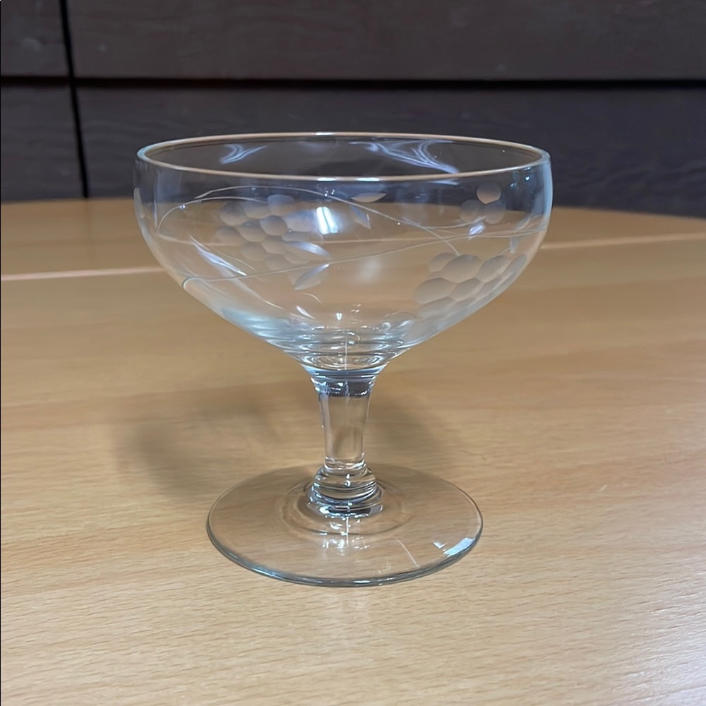 Elegant Clear Glass Coupe